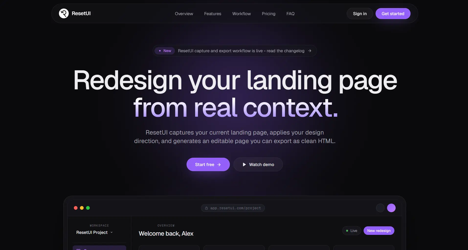 Clean Finance template preview