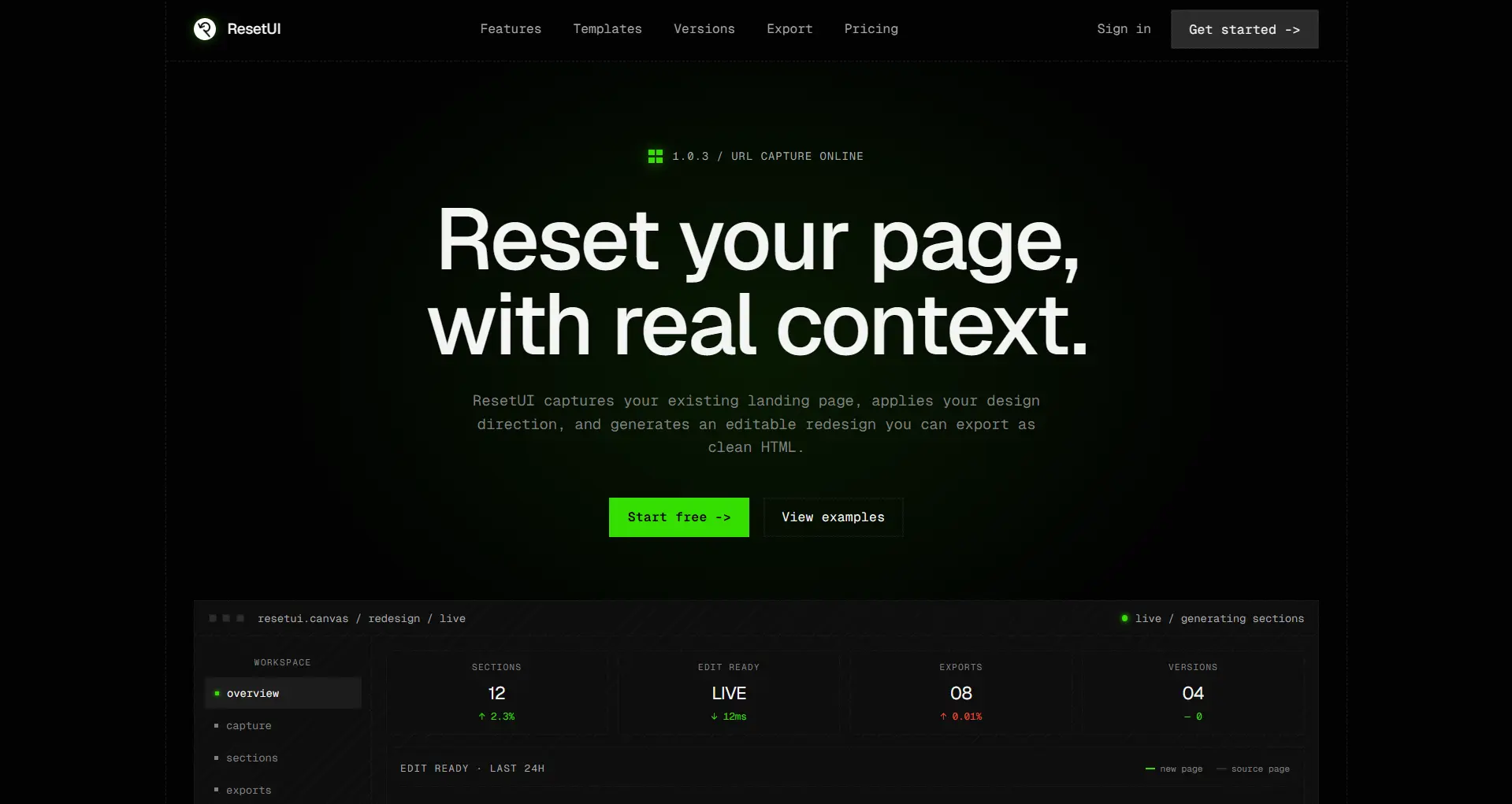 Cyber Lite template preview