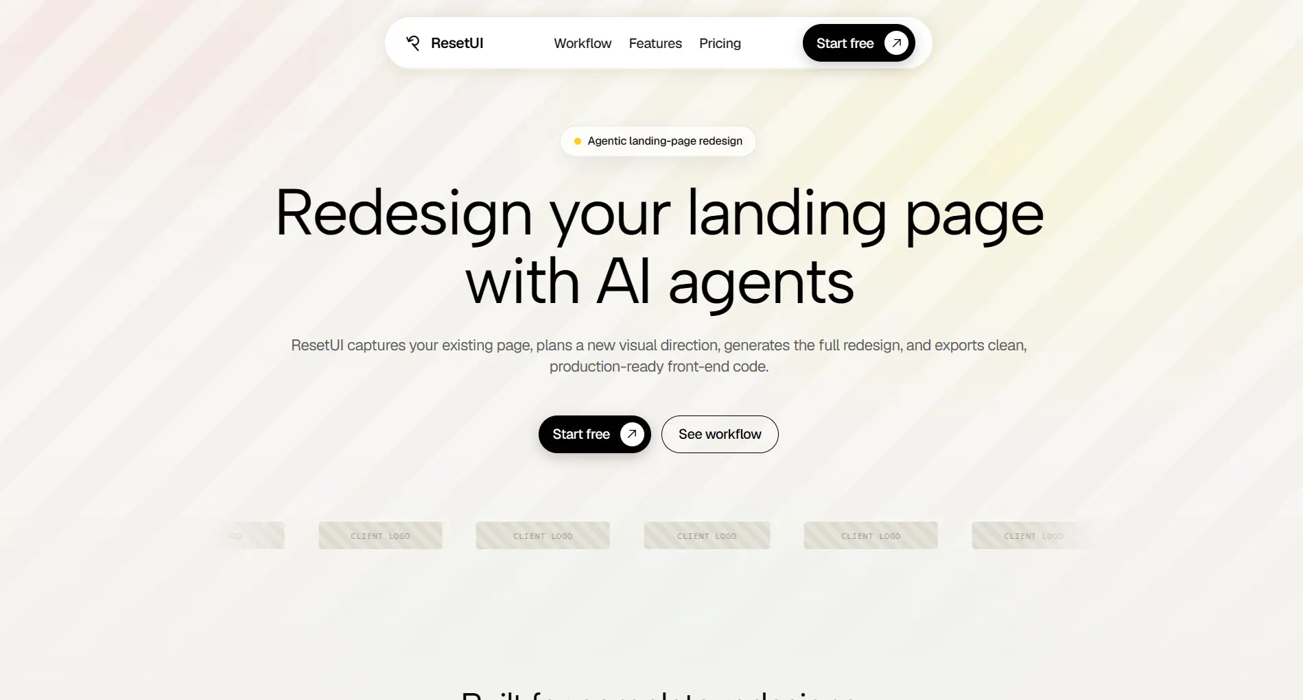 Folio — Light premium design direction preview