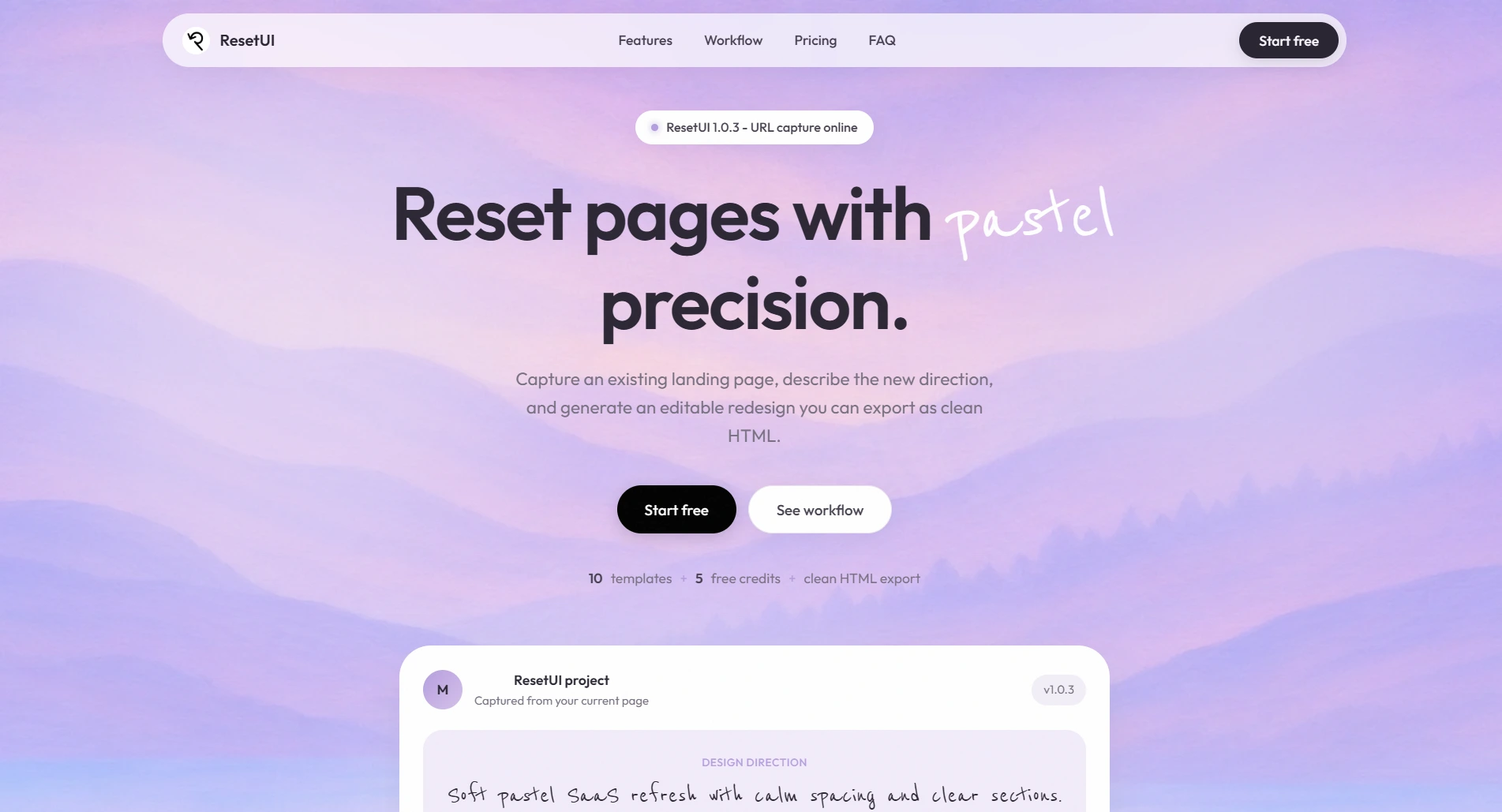 Soft Pastel template preview