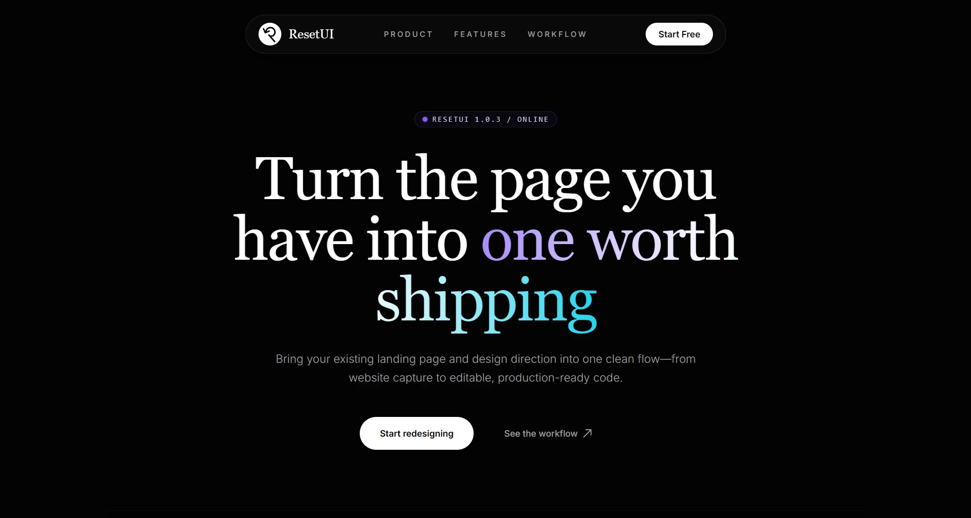 Tech Code template preview